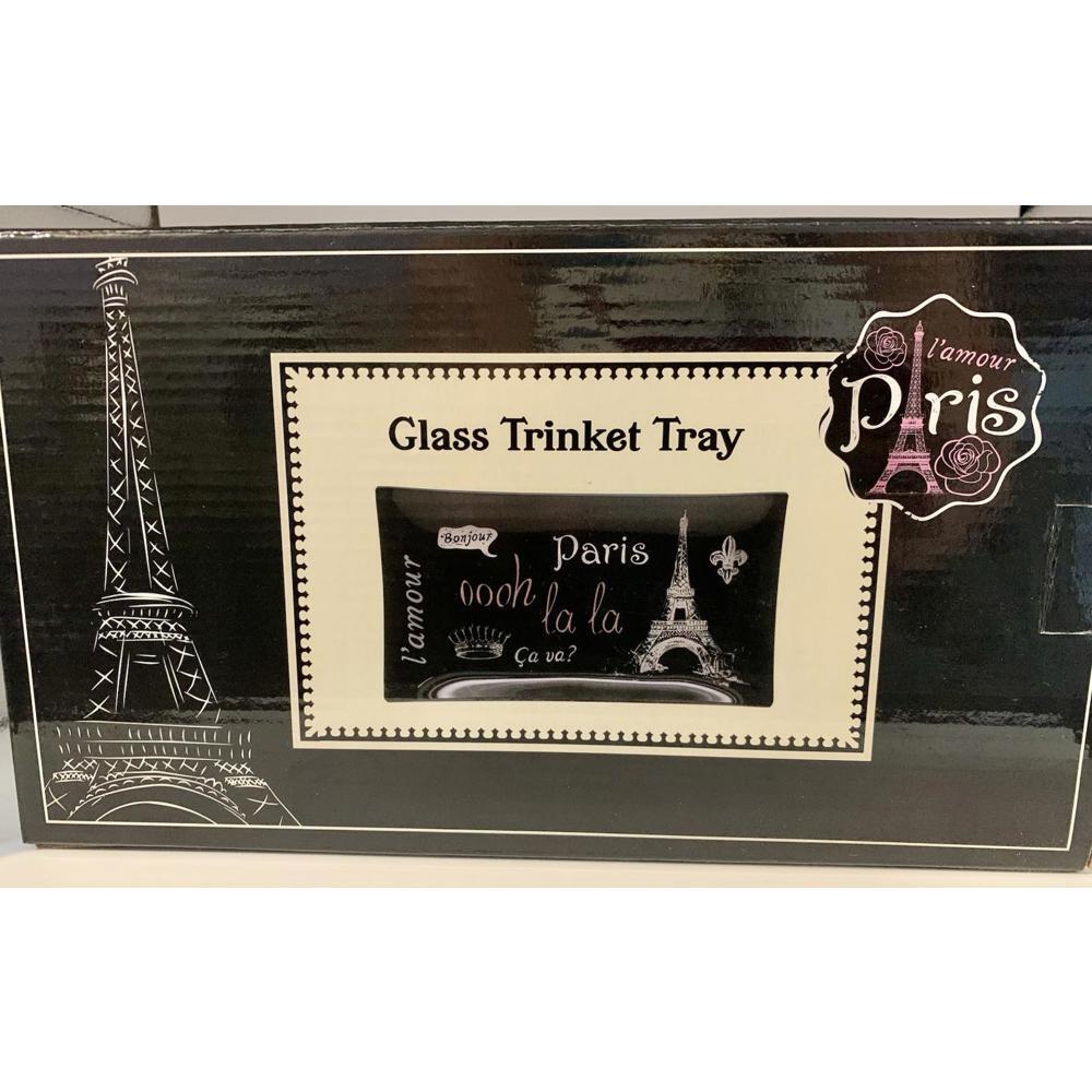 F.A.B  StarPoint l’amour Paris Glass Trinket Tray BRAND NEW IN BOX JEWELRY KEYS